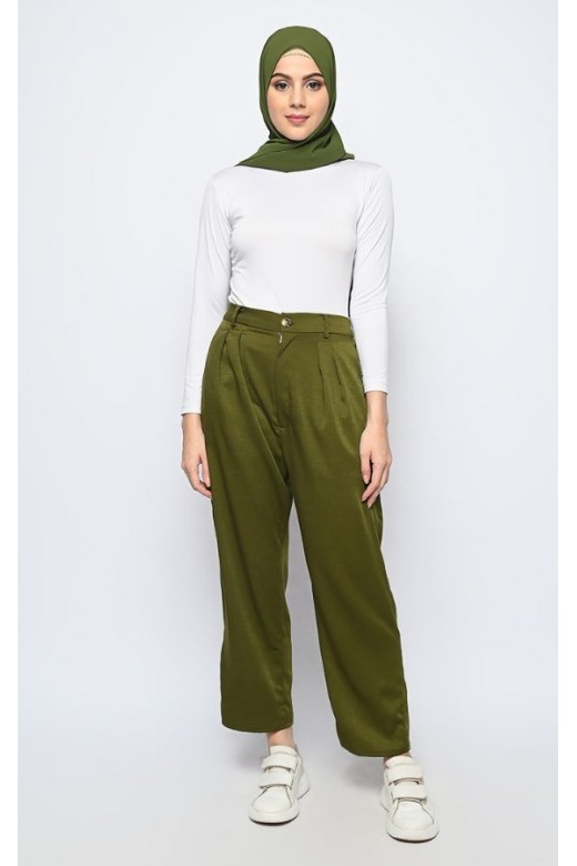 Lucina Baggy Pant Olive